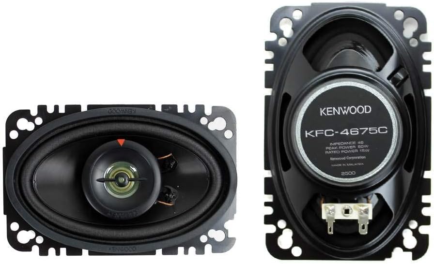 Kenwood KFC-4675C 60-Watt 4-Inch x 6-Inch Two-Way Speaker System Kenwood KFC-4675C 60-Watt 4-Inch x 6-Inch Two-Way Speaker System